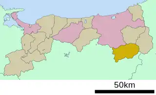 智頭町位置図