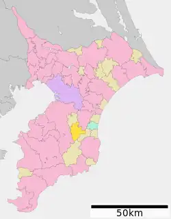 長南町位置図