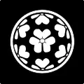 丸に覗き片喰七曜