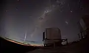 パラナル天文台で撮影されたラヴジョイ彗星。
