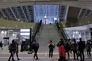 時空の広場への階段