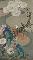 29. 菊花流水図