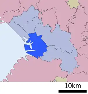 中央区 (千葉市)位置図