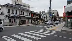 中央一丁目交差点国道125号と国道354号線（現在は土浦市道）の分岐点となっている