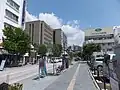歩行者優先化工事後（問御所町）