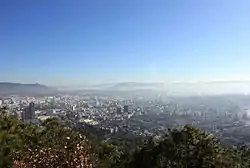 楚雄市市街地の鳥瞰