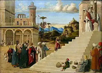 『聖母マリアの神殿奉献』1490年代 アルテ・マイスター絵画館所蔵