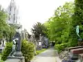 教会に隣接するラーケン墓地