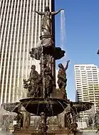 噴水の彫刻「Genius des Wassers」