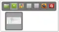 Alt-Tab（英語版）サムネイルとウインドウプレビューを示すCinnamon 1.6