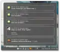 Notificationアプレットを示すCinnamon 1.6