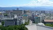 熊本城天守閣から見て南東方の中心部