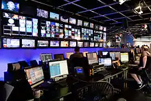 テレビ放送のコントロール・ルーム