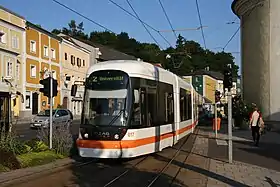 リンツ市電の主力車両・シティランナー(2005年撮影)