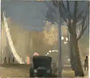 「Collins Street, evening」(1931)オーストラリア国立美術館 蔵