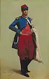 軍服を着たクロード・モネ(1861年)