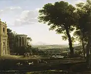 『アポロン神殿で犠牲を捧げるプシュケの父』1662年-1663年 アングルシー修道院(英語版)所蔵