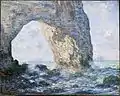 『マンヌポルト（エトルタ）』1883年。油彩、キャンバス、65.4 × 81.3 cm。メトロポリタン美術館（W832）。