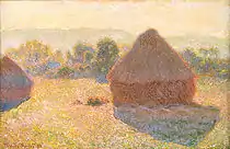 『積みわら - 午後』(w.1271)、1890年 - 1891年、オーストラリア国立美術館