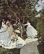 『庭の女たち』(1866年 - 1867年)モネ