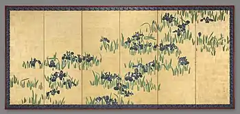 燕子花図（クリーブランド美術館）