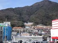 住宅の撤去と砂防ダムが建設された緑が丘住宅の沢（2017年）