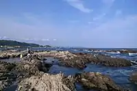 磯(磯浜)の一例(千葉県鴨川市の海岸)
