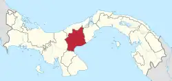 コクレ県の位置