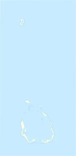 ウェスト島の位置（ココス諸島内）