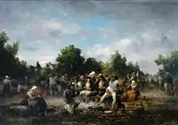 『フィニステールでの市場の日』1875年。油彩、キャンバス。コニャック美術・歴史博物館。