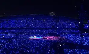 コールドプレイの『Music of the Spheres World Tour』（エスタジオ・マジョール・アントニオ・コウト・ペレイラ）の様子