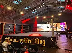 入口方向からのコレガスタジオ全景（2021年）