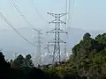 バルセロナ北郊のREE保有の送電線