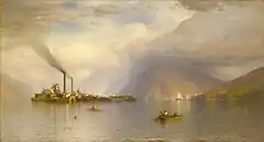 ハドソン川の汽船「Storm King」(1866)
