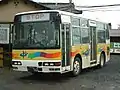 2001～2010年、福井鉄道委託当時のつつじバス専用車両（初期はみらい21）。三菱ふそう・エアロミディ