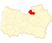 Map of Rancagua commune in O'Higgins Region