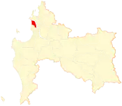 Location of San Pedro de la Paz commune in the Biobío Region