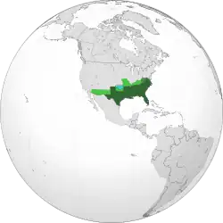 アメリカ連合国の位置