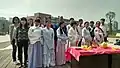孔子を祭る学生たちは漢服を着る