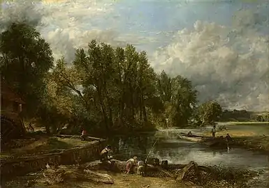 『ストラトフォードの製粉所(英語版)』(Stratford Mill)(1820年、油彩・キャンバス)ロンドン・ナショナル・ギャラリー所蔵