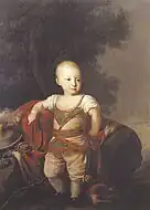 幼少期のコンスタンチン・パヴロヴィチ (c.1780)