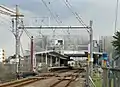 建設中の西府駅(2008年9月)