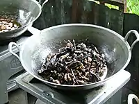 パニキの調理（インドネシア）