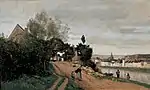 ジャン＝バティスト・カミーユ・コロー『シャトー＝ティエリ』1855年