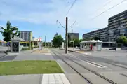 Gelsenkirchener Platz電停（2019年撮影）