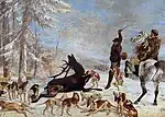 The kill of deer, ギュスターヴ・クールベ, 1867, oil on canvas, 355 × 505&nbsp;cm.