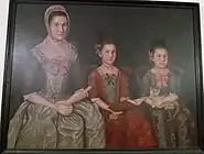 Mrs. Ebenezer Crafts and her daughters(1781)
