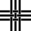 ロマネスク様式の十字。