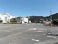 終点である国道56号（国道320号が重複）との宿毛市の交差点