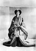 結婚の儀にて、皇太子妃良子女王(1924年)